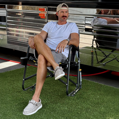 Wally Stretch Sox - Granite Grey/Black