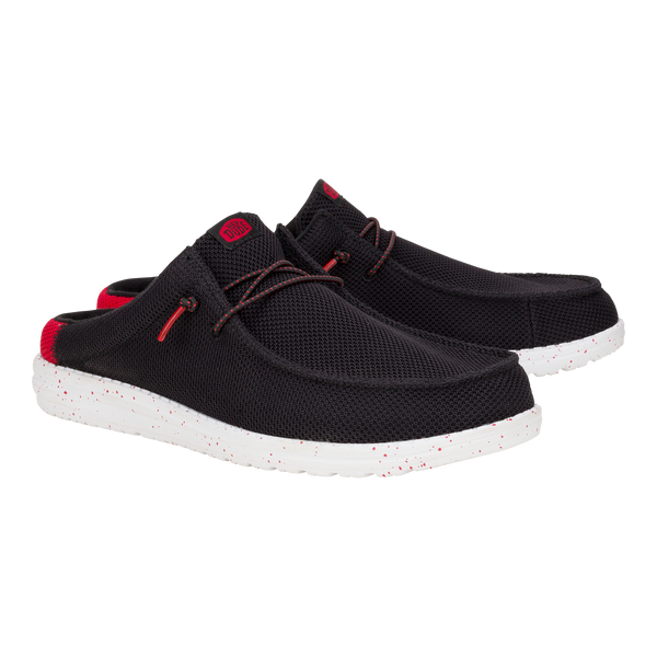 Wally Slip Varsity - Black/Red