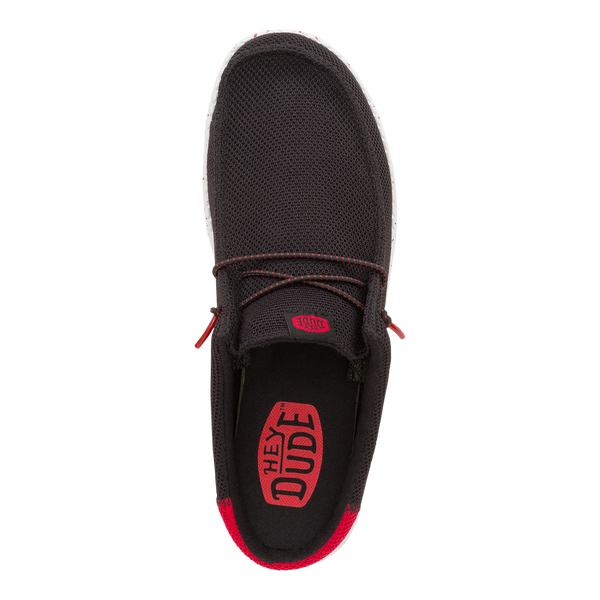 Wally Slip Varsity - Black/Red