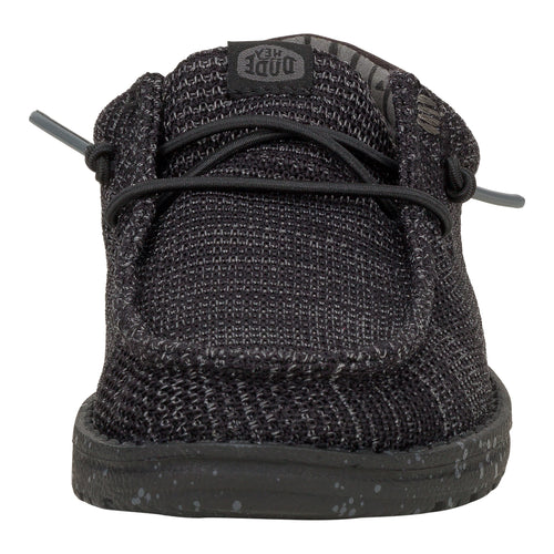 Wally Youth Stretch Mesh - Black/Black - 4