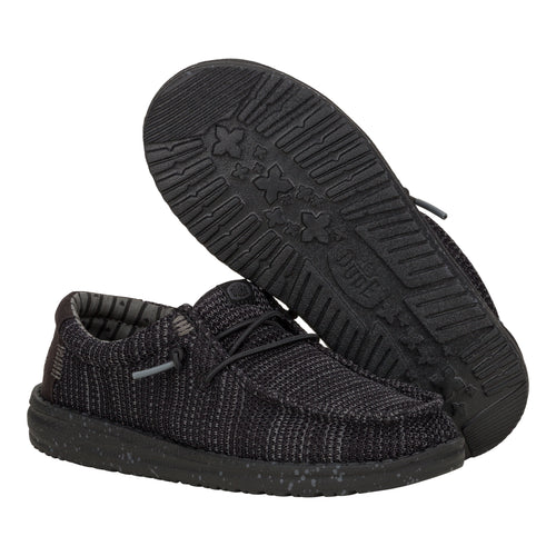 Wally Youth Stretch Mesh - Black/Black - 3
