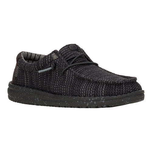 Wally Youth Stretch Mesh - Black/Black - 7