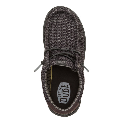 Wally Youth Stretch Mesh - Black/Black - 6