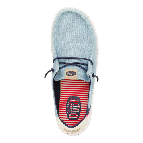 Wendy Americana Splatter - Light Denim - 7