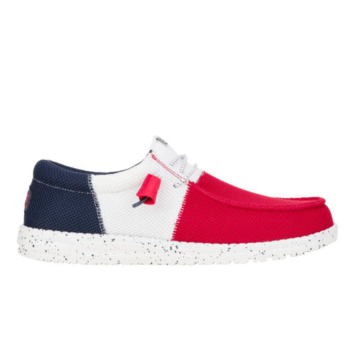 Wally Tri Varsity Mesh - Red/Navy - 8