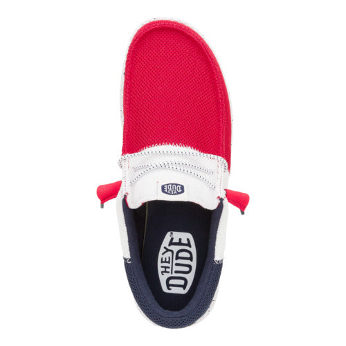 Wally Tri Varsity Mesh - Red/Navy - 6