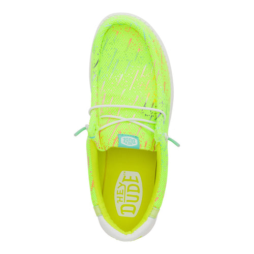 Wally Party Mesh - Lime Punch/White - 6