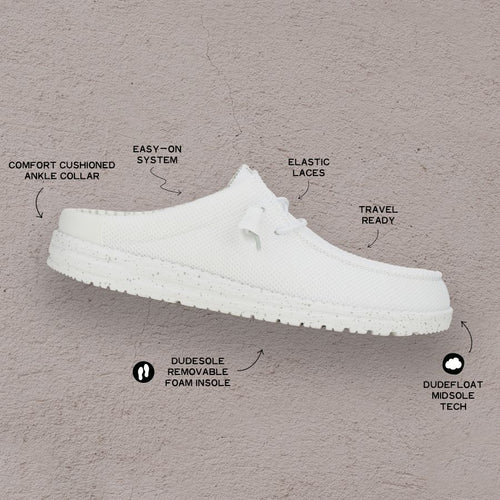 Wally Slip Stretch Sox - White - 2