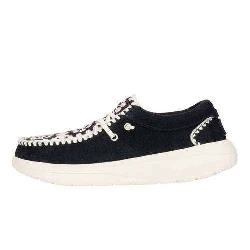 Wendy Comf Suede Crochet - Black/Multi - 1