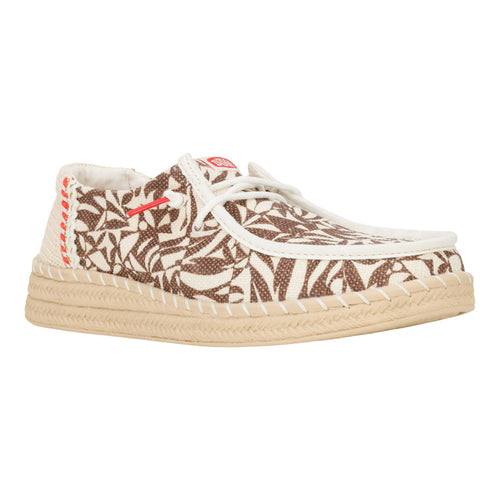 Wendy Espadrille Retro Palm - Downtown Brown/Egret - 7