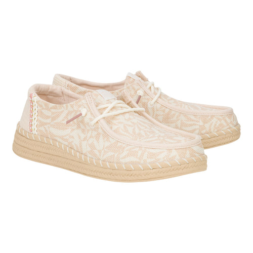 Wendy Espadrille Retro Palm - Pale Pink/White - 3