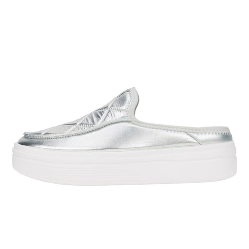 Austin Lift Metallic Puffer - Silver/White - 1