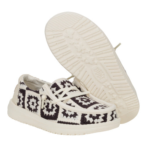 Wendy Youth Cottage Crochet - Black/Multi - 3