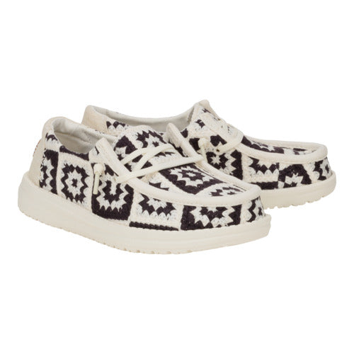 Wendy Youth Cottage Crochet - Black/Multi - 2