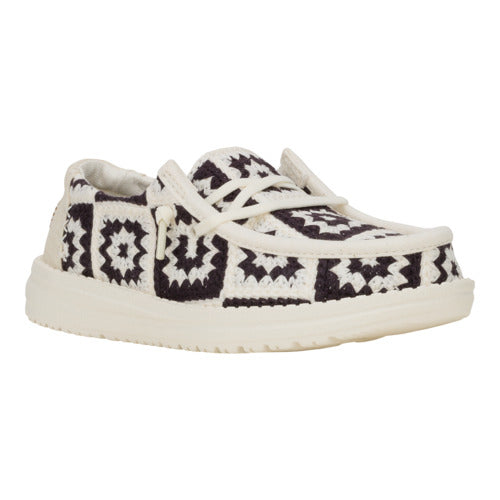 Wendy Youth Cottage Crochet - Black/Multi - 7