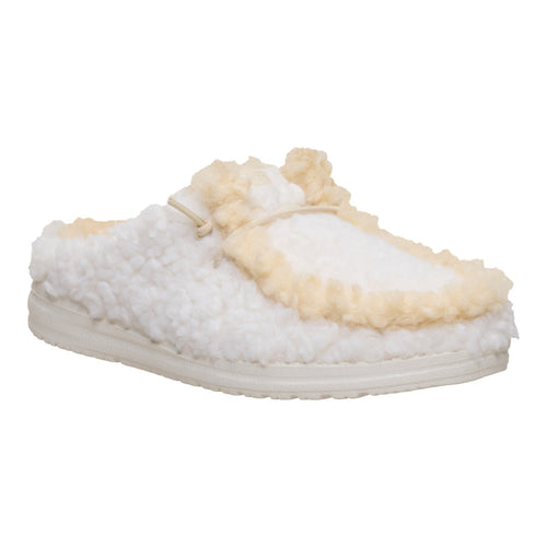 Wendy Slipper - Egret/Wood Ash - 8