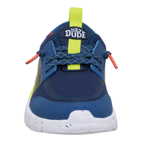 Sirocco Play Youth Sport Stripe - Navy/Lime - 4