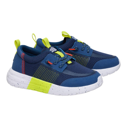 Sirocco Play Youth Sport Stripe - Navy/Lime - 2