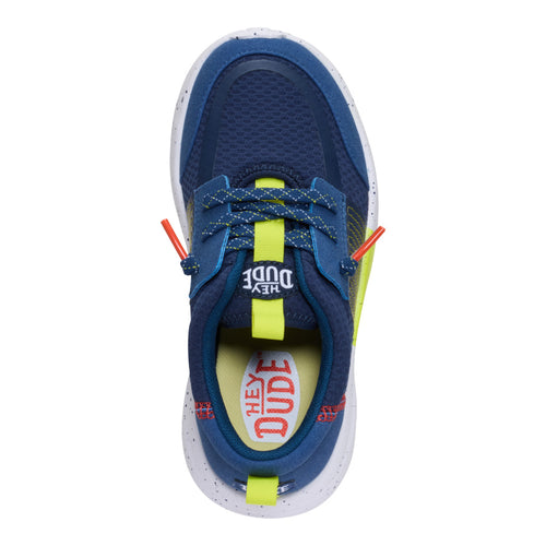Sirocco Play Youth Sport Stripe - Navy/Lime - 6