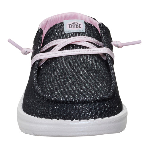 Wendy Youth Shimmer Flower - Charcoal - 4