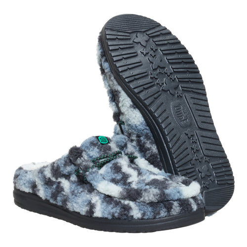 Wally Slipper Cozy Camo - Stormy Blue/Camo - 3