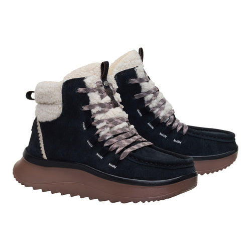 Wendy Peak Apres Suede Cozy Stitch - Black/Tan - 2