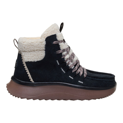Wendy Peak Apres Suede Cozy Stitch - Black/Tan - 8