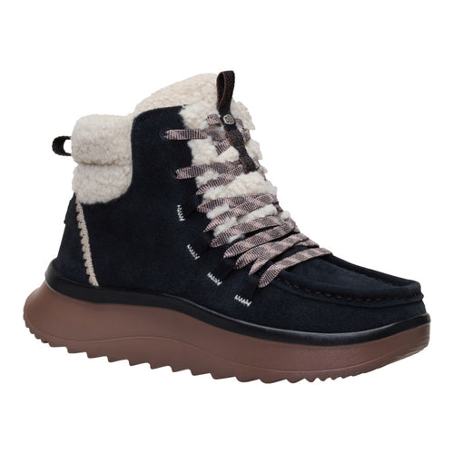 Wendy Peak Apres Suede Cozy Stitch - Black/Tan - 7
