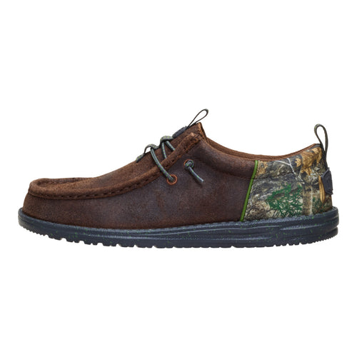 Wally Funk Realtree Edge Suede - Mole Brown/Camo - 1