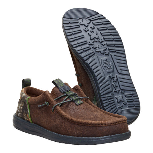 Wally Funk Realtree Edge Suede - Mole Brown/Camo - 3