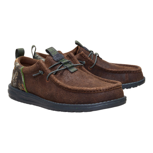 Wally Funk Realtree Edge Suede - Mole Brown/Camo - 2