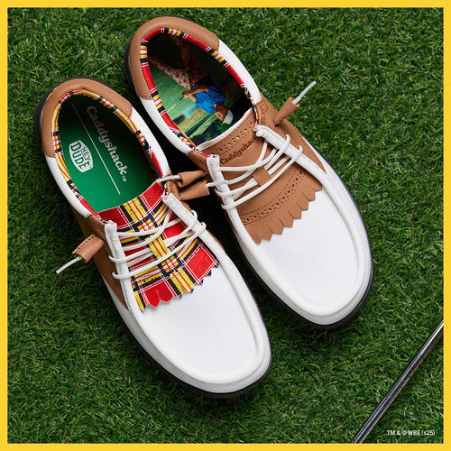 Wally Golf Caddyshack - White/Brown - 4