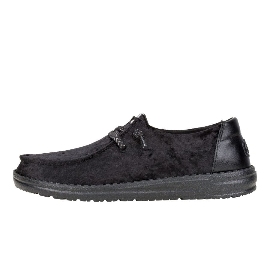 Wendy Crushed Velvet - Black/Black