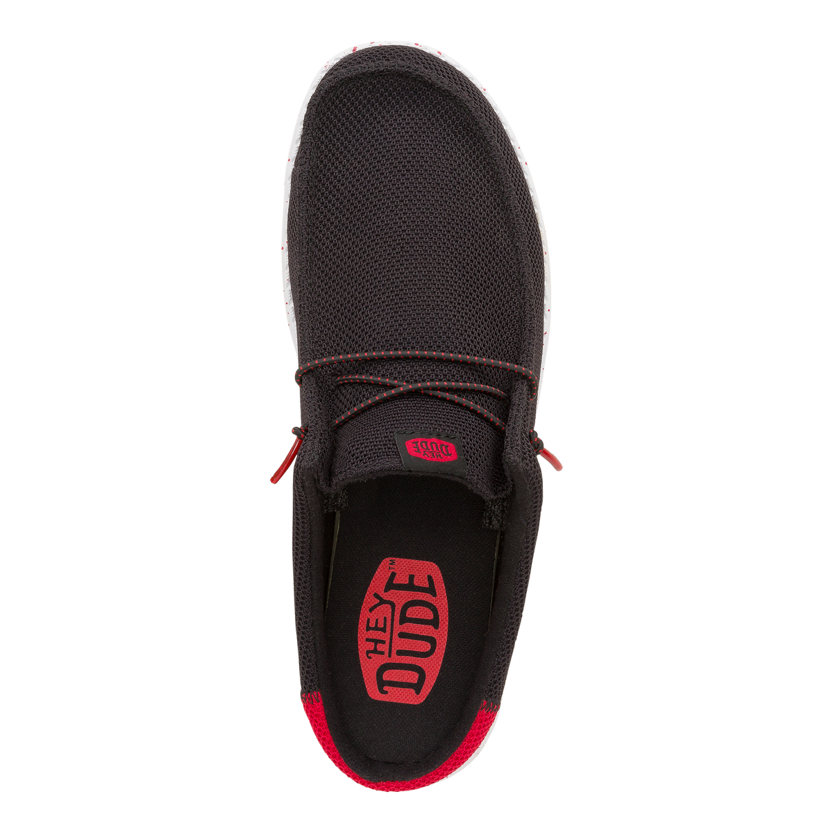 Wally Slip Varsity - Black/Red