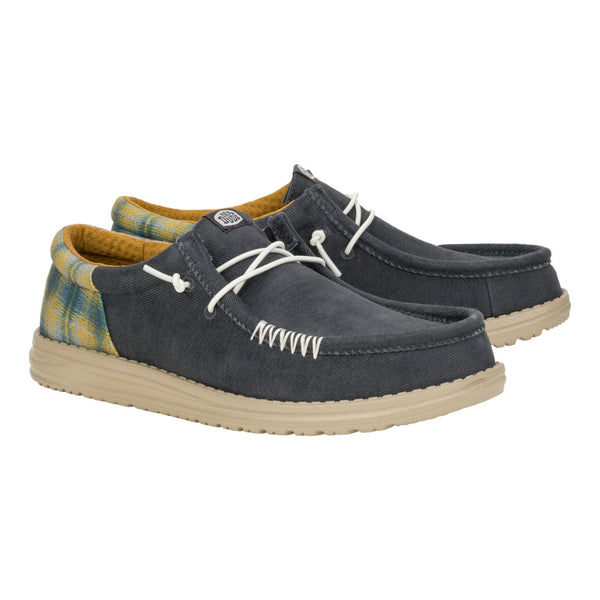 Wally Funk Waffle - Navy Plaid