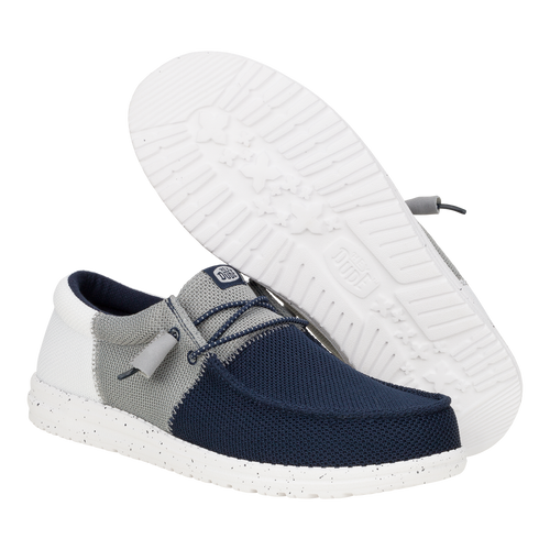 Wally Tri Varsity Mesh - Navy/Grey - 3