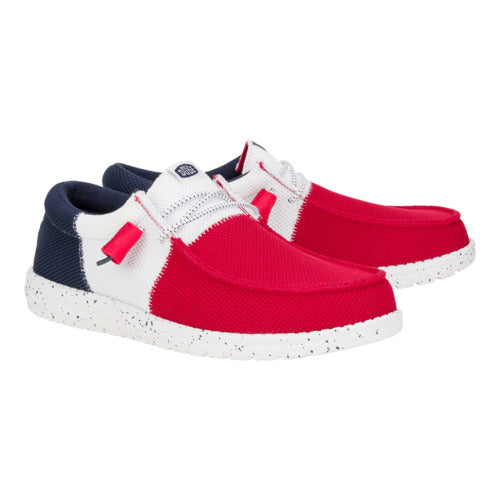 Wally Tri Varsity Mesh - Red/Navy - 2