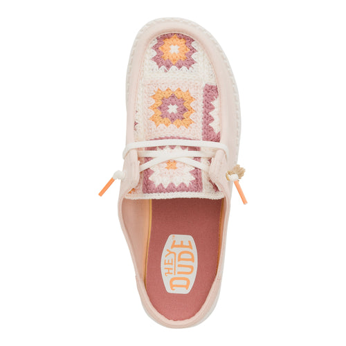 Wendy Slip Cottage Crochet - Pale Pink/Multi - 6
