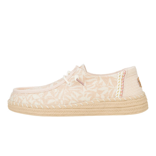 Wendy Espadrille Retro Palm - Pale Pink/White - 1