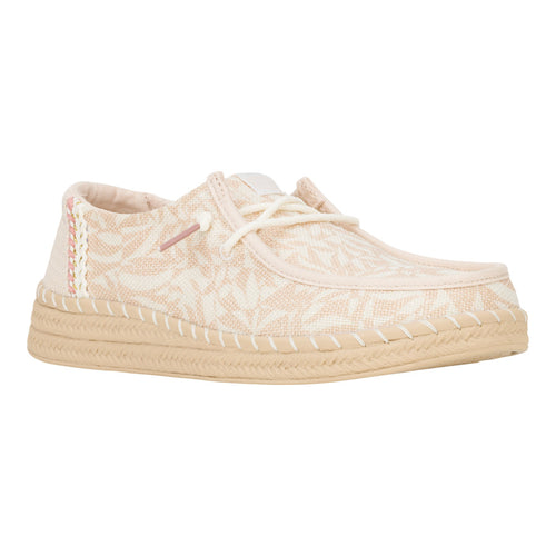 Wendy Espadrille Retro Palm - Pale Pink/White - 8