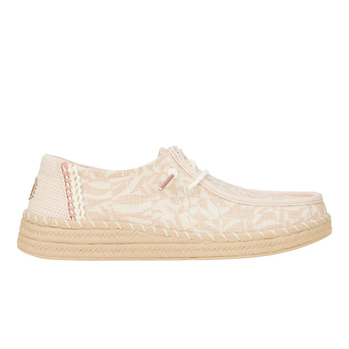 Wendy Espadrille Retro Palm - Pale Pink/White - 9