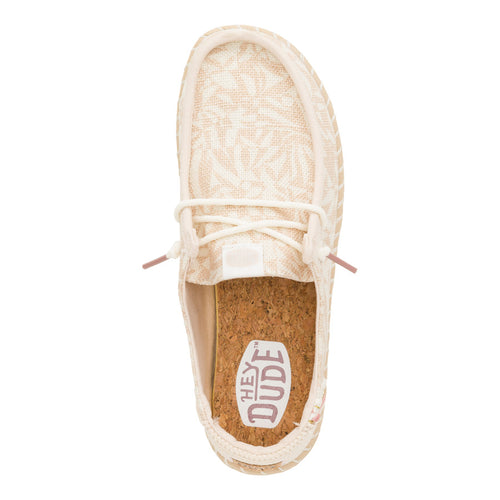 Wendy Espadrille Retro Palm - Pale Pink/White - 7