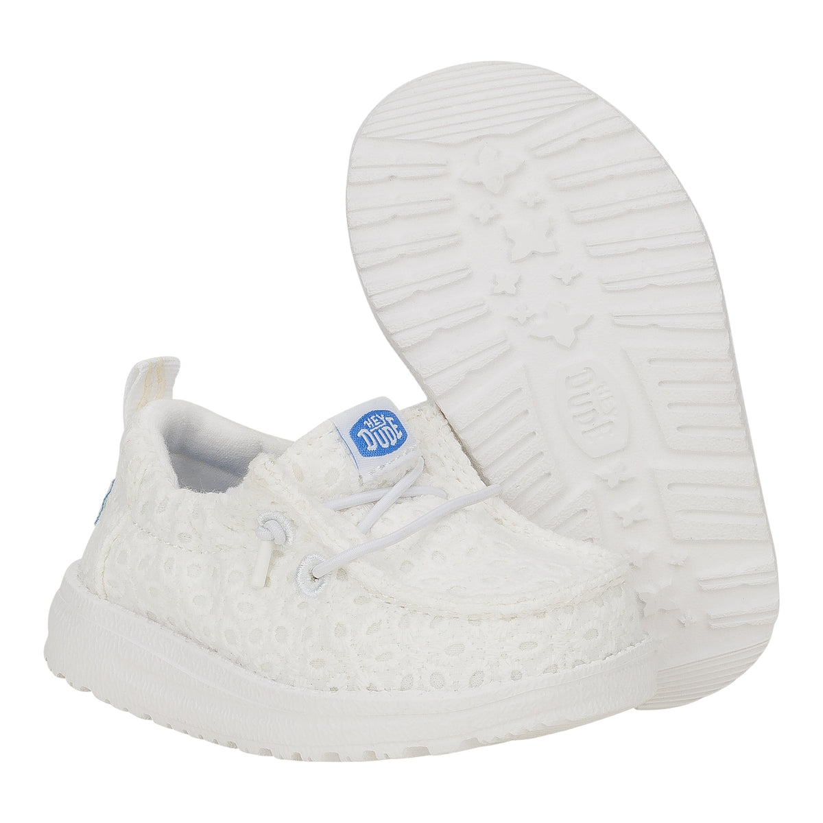 LilDudes Slip On Prints - White