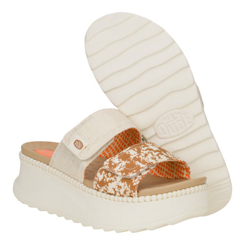 Delray Slide Animal Shimmer - Tan/Multi  - 3