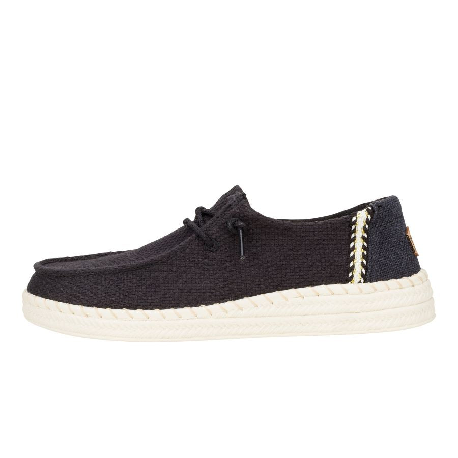 Wendy Espadrille Woven - Black - 1