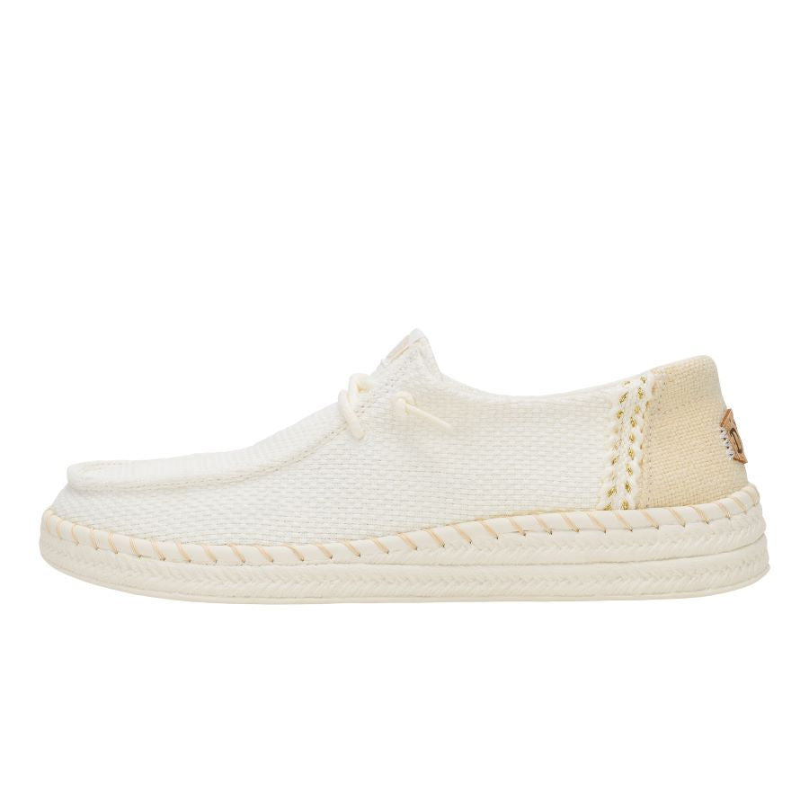 Wendy Espadrille Woven - White - 1