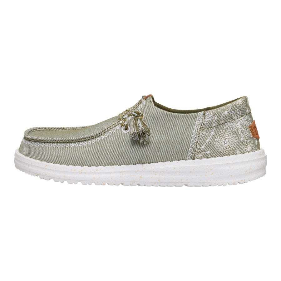 Wendy Funk Embroidered Floral - Olive - 1