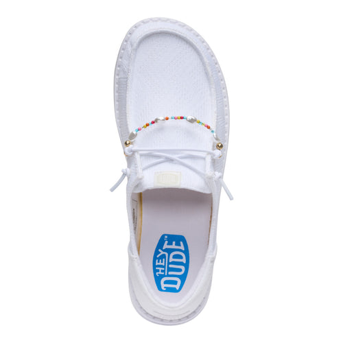 Wendy Funk Mesh Shoelry - White - 6