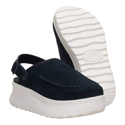 Delray Clog Suede - Black/Egret - 3