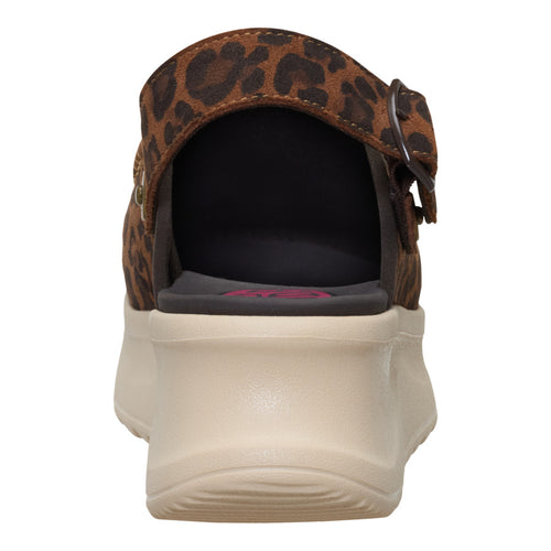 Delray Clog Suede - Brown Leopard - 6